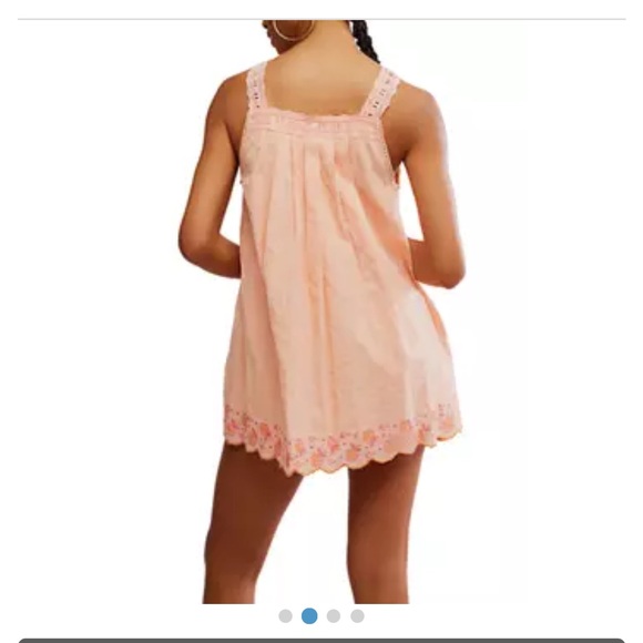NWT FREE PEOPLE Latecia Embroidered mini dress - Picture 2 of 4